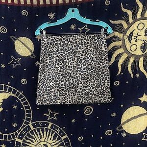 JOLT Leopard Cotton mini Skirt in a size 3